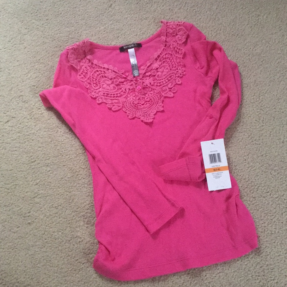 Girls pink top